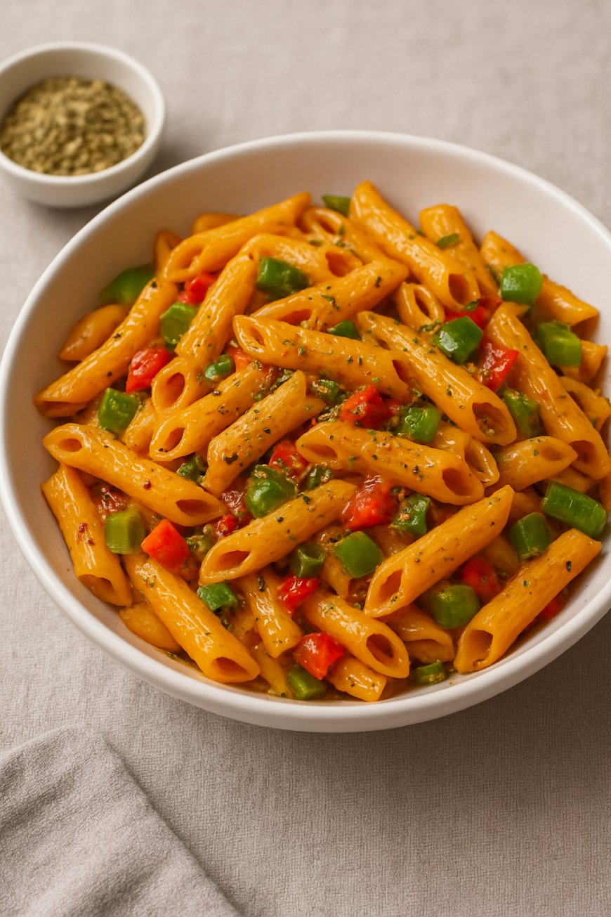 5-Minute Spicy Veggie Pasta Recipe